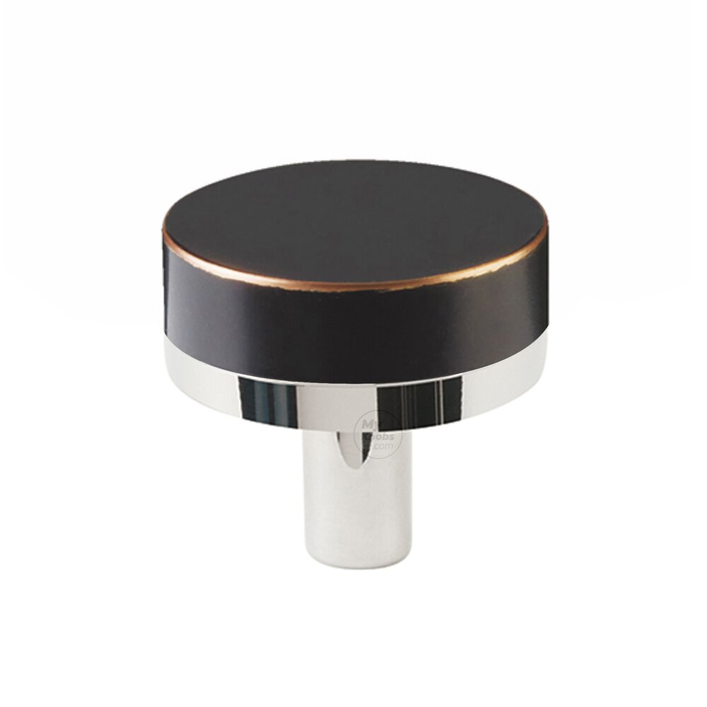 1 1/4" Conical Stem in Polished Chrome And Smooth Knob in Oil Rubbed Bronze