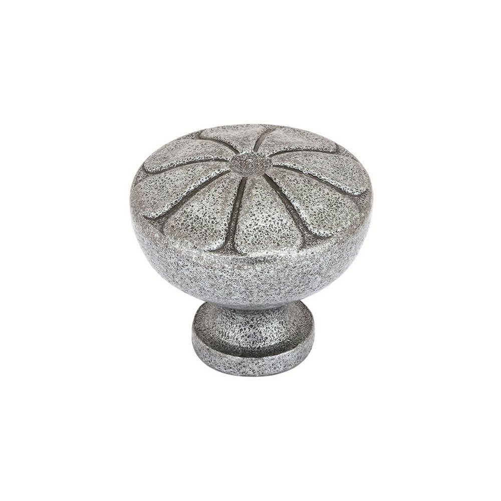 1 1/4" Diameter Petal Knob in Satin Steel