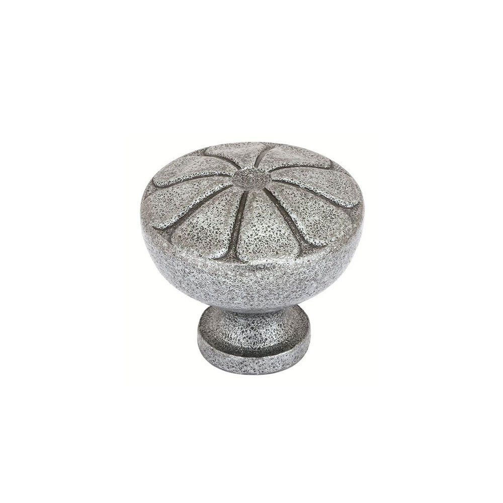 1 3/4" Diameter Petal Knob in Satin Steel