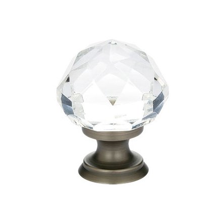 1" Diameter Diamond Knob in Pewter