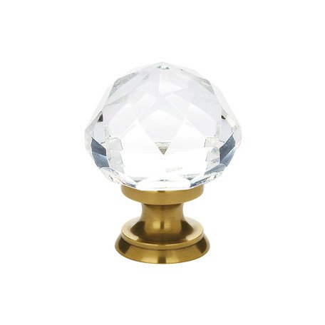 1" Diameter Diamond Knob in French Antique Brass