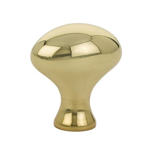1 1/4" (32mm) Egg Knob in Polished Brass