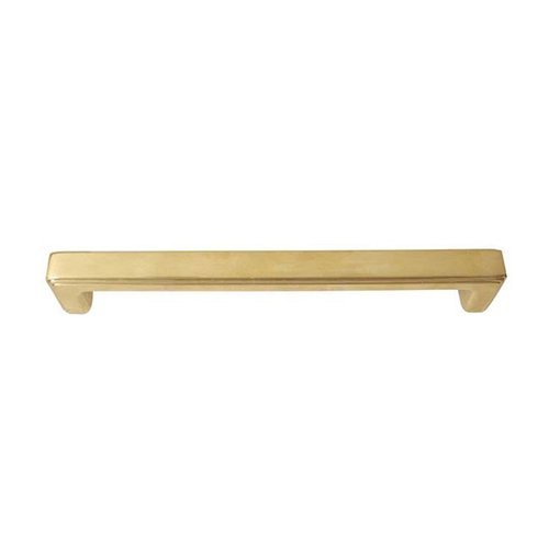 8" Centers Wilshire Pull in Bright Brass