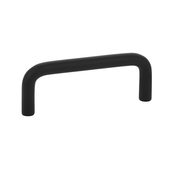3" Centers Wire Pull in Flat Black