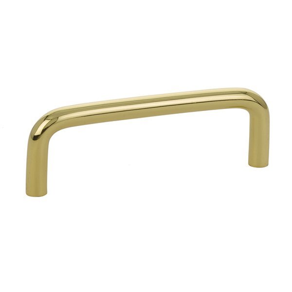 3 1/2" Centers Wire Pull in Unlacquered Brass
