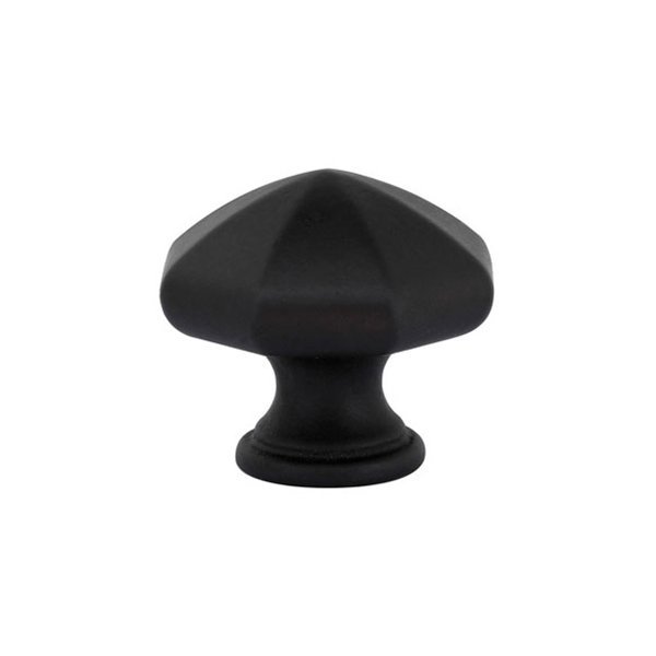 1" Octagon Knob in Flat Black Bronze