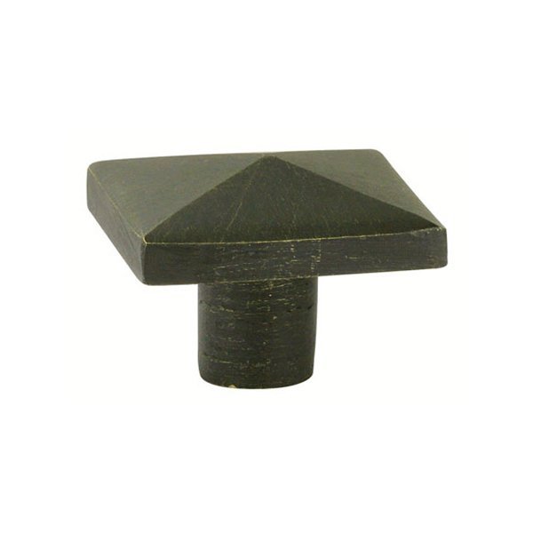 1 1/4" (32mm) Square Knob in Medium Bronze