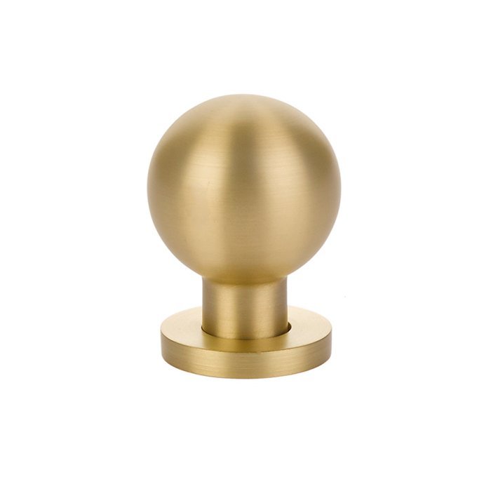 1" Diameter Globe Knob in Satin Brass