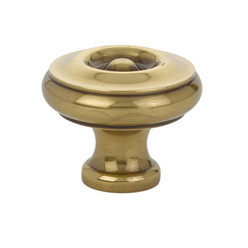 1 3/4" Diameter Waverly Knob in French Antique Brass