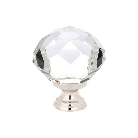 1 3/4" Diameter Diamond Knob in Polished Nickel