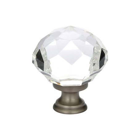 1 3/4" Diameter Diamond Knob in Pewter