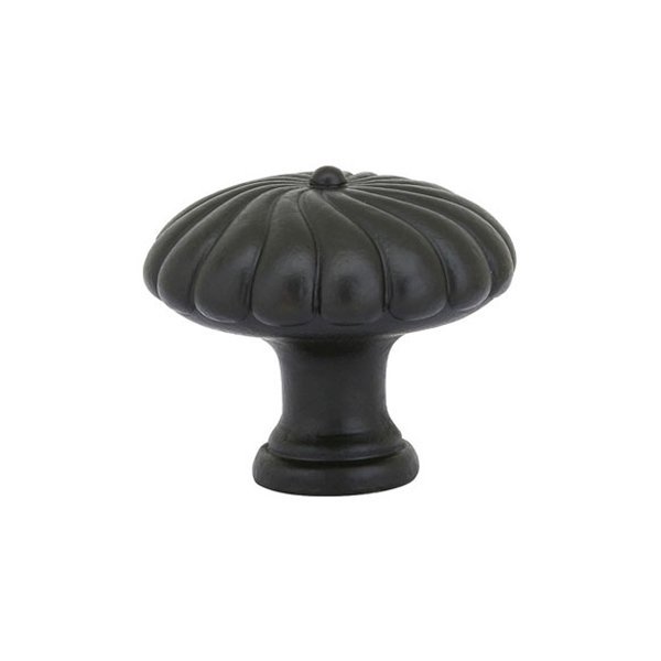 1" Diameter Twist Round Knob in Flat Black Bronze