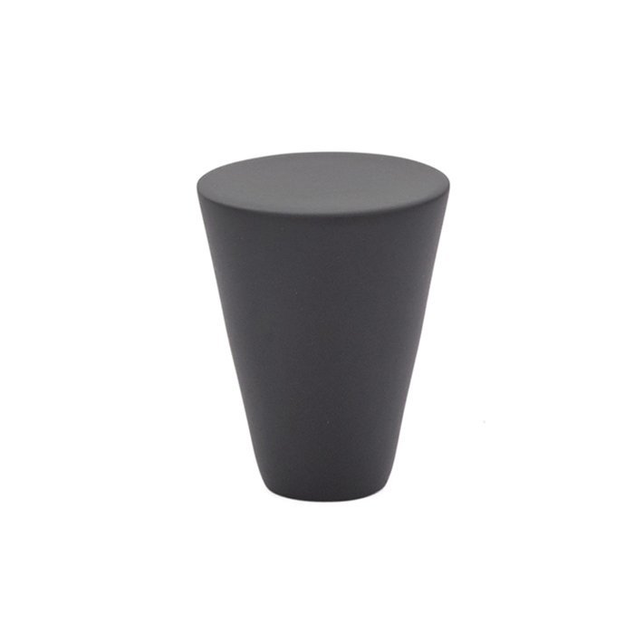 1" Diameter Cone Knob in Flat Black