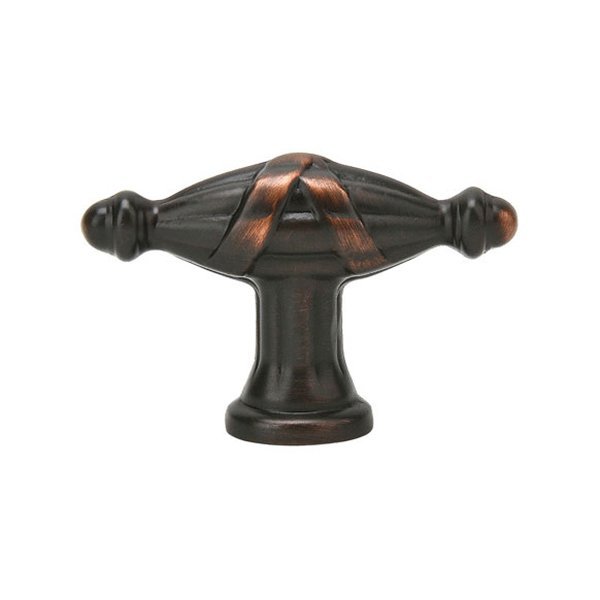 1 3/4" Long Ribbon & Reed Knob in Oil Rubbed Bronze