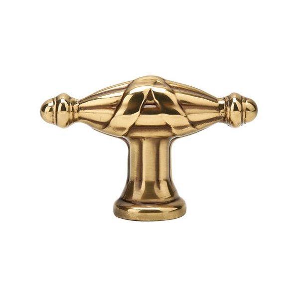 1 3/4" Long Ribbon & Reed Knob in French Antique Brass
