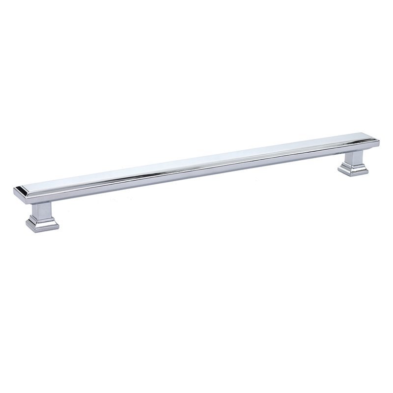 10" Centers Geometric Rectangular Pull in Polished Chrome