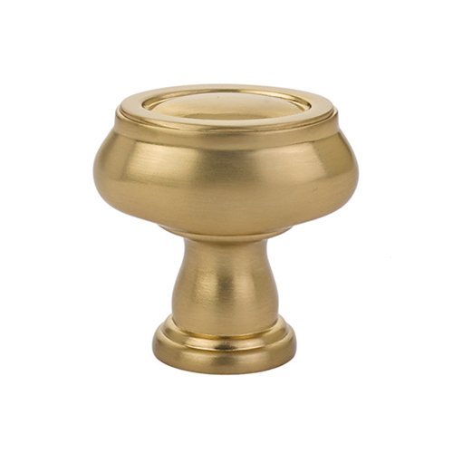 1 1/4" (32mm) Oval Knob in Satin Brass