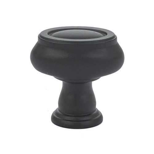 1 1/2" (38mm) Oval Knob in Flat Black