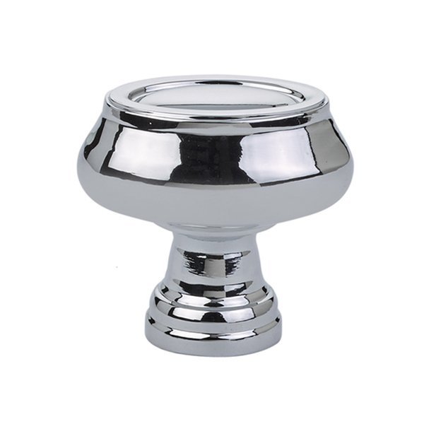 1 1/2" (38mm) Oval Knob in Polished Chrome