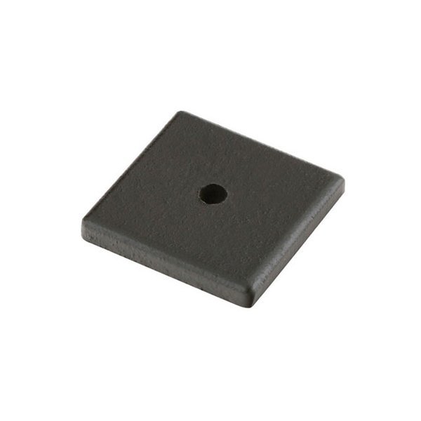 1 1/4" Square Backplate for Knob in Flat Black Bronze
