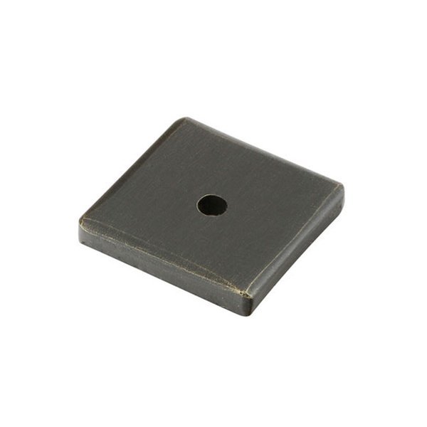 1 1/4" Square Backplate for Knob in Medium Bronze