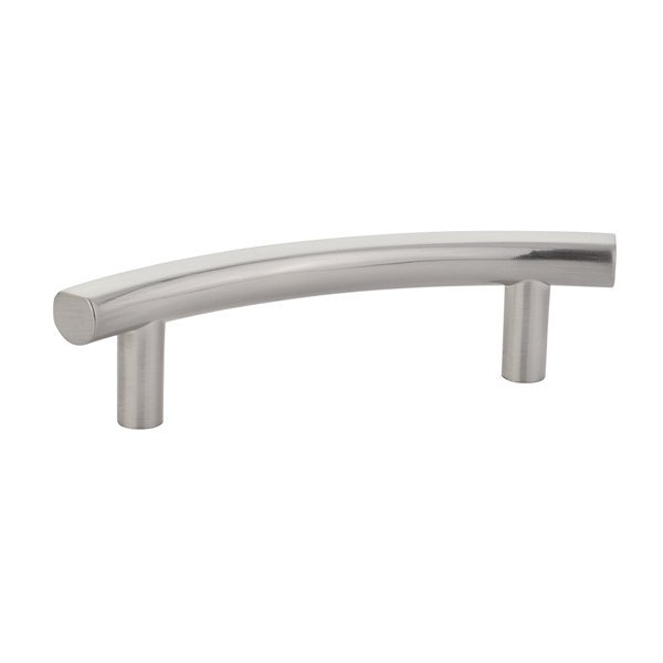 3 1/2" Centers T-Curve Bar Pull in Satin Nickel
