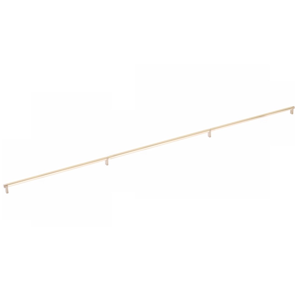 54" Centers Rectangular Stem in Satin Copper And Smooth Bar in Satin Brass