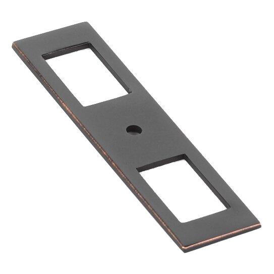 4" Long Backplate for Knob in Oil Rubbed Bronze