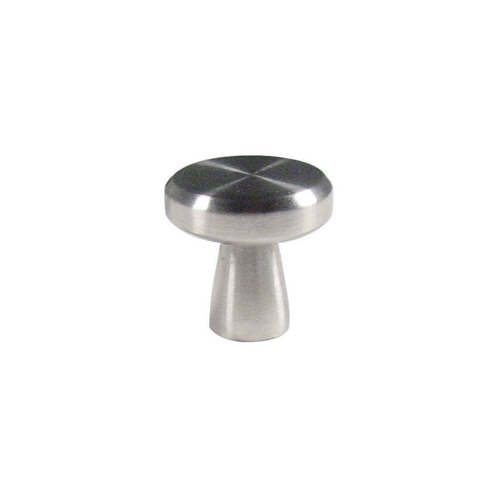 1 1/4" Diameter Mushroom Knob in Brushed Stainless Steel