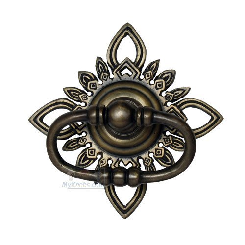 5 5/8" Oval Pull with Filigree Star Plate