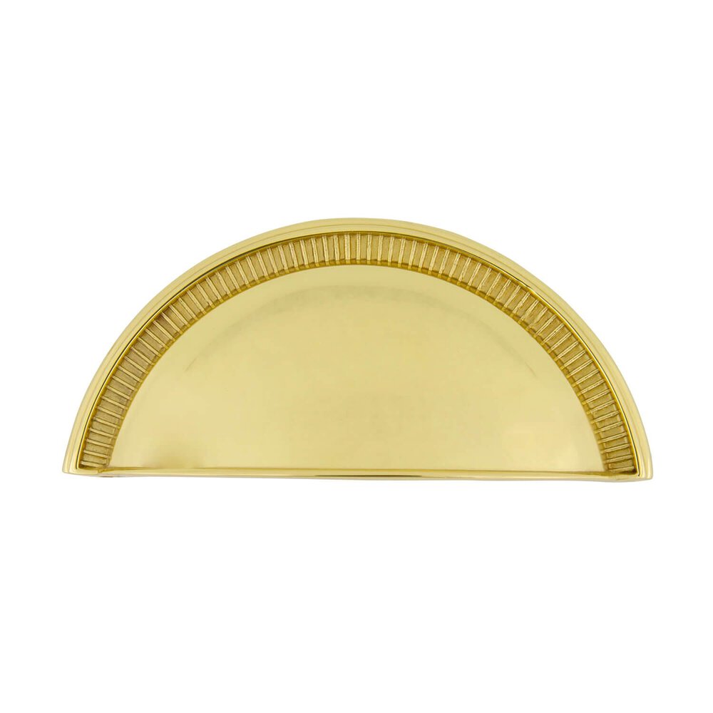 Soleil 3" Centers Cup Pull in Polished Brass