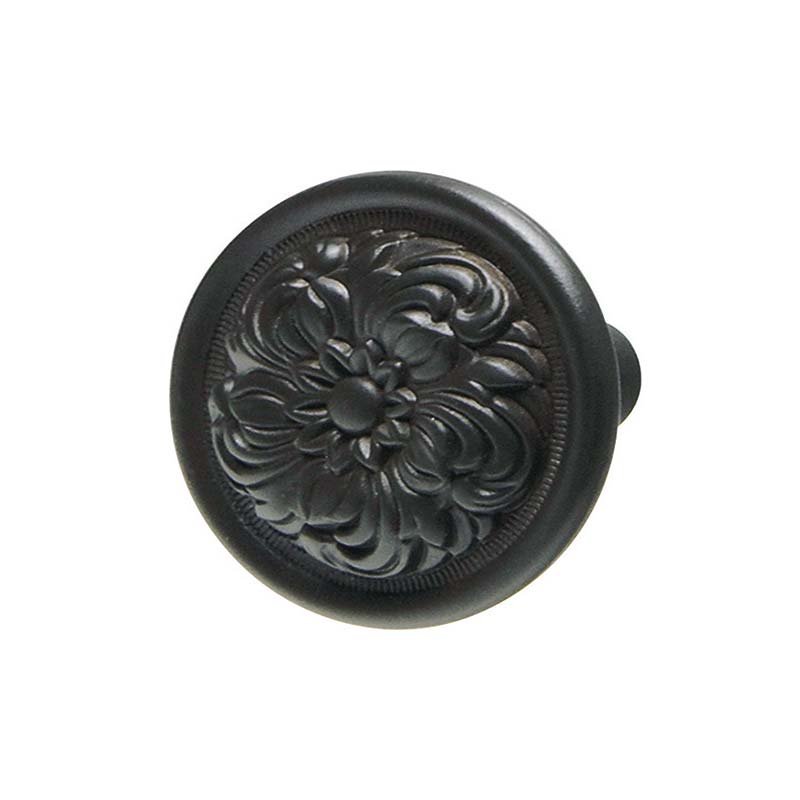 1 7/16" Diameter Floral Knob in Dark Oil Rubbed Bronze