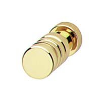 1/2" Diameter Knob in Polished Gold