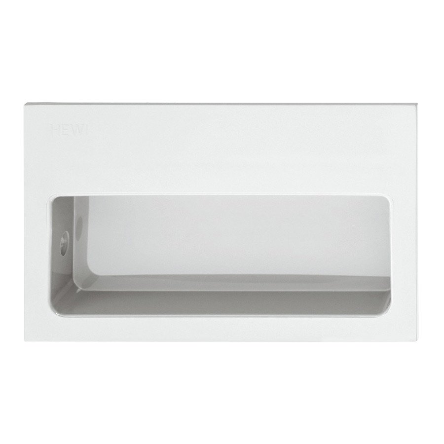 Mortise 3 1/2" Recessed Pull in White