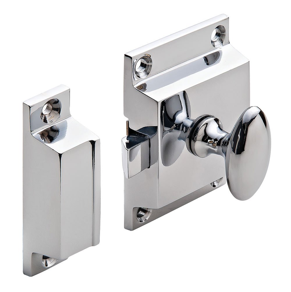 Cabinet Latch in Polished Chrome