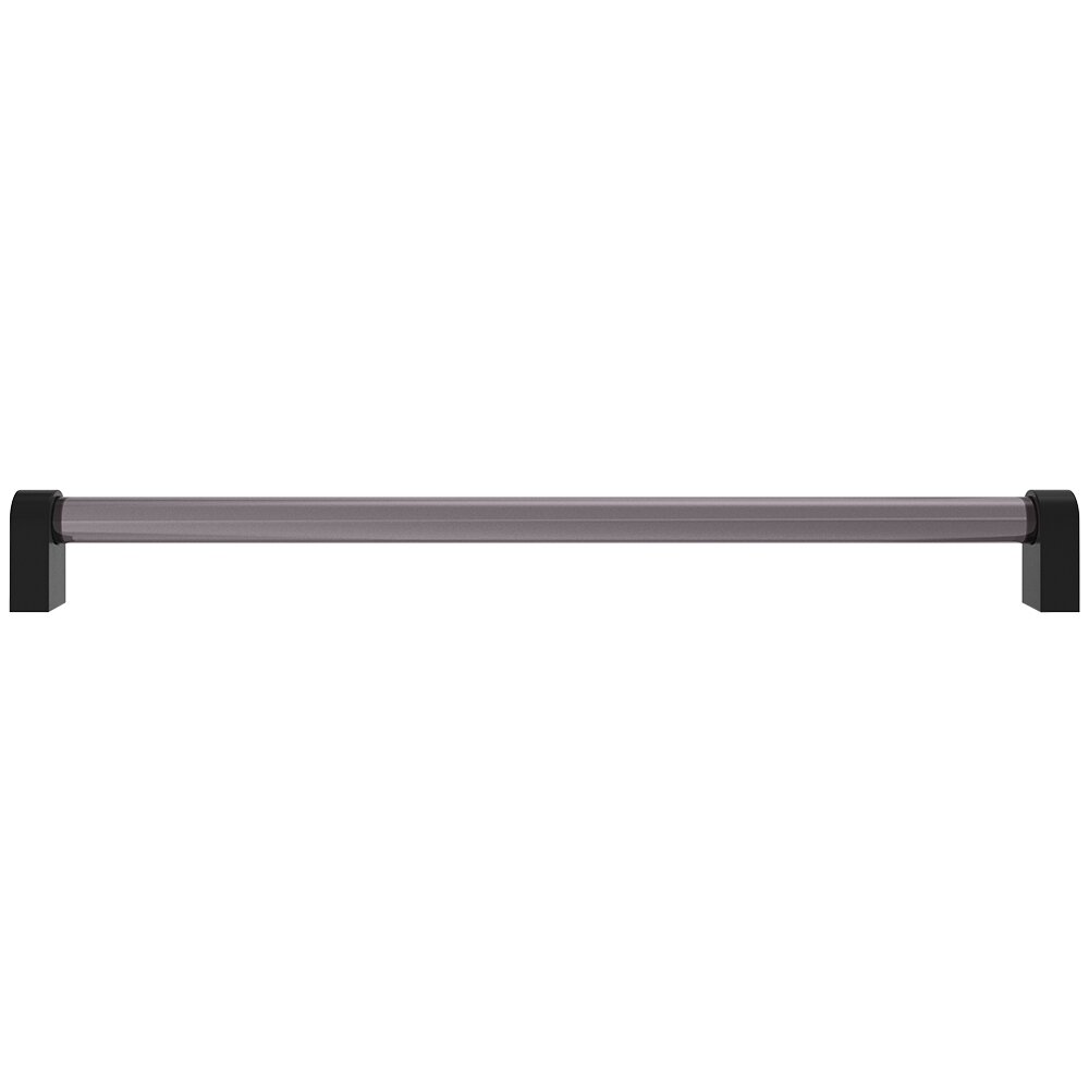 18" (457mm) Centers Appliance Pull in Matte Black and Smoke Acrylic