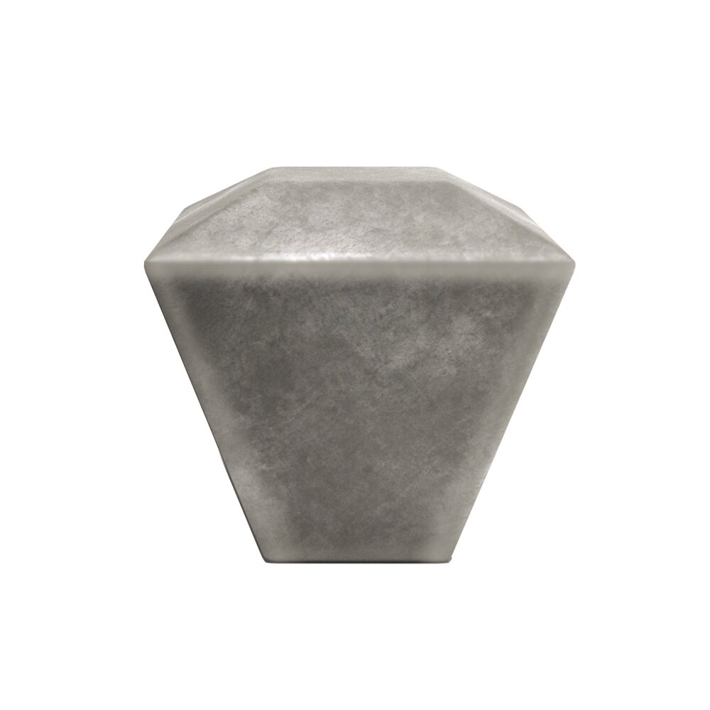 1-3/8" (35mm) Wide Cabinet Knob in Weathered Nickel