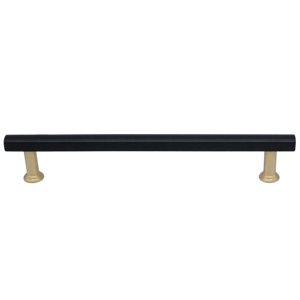 12" (305mm) Centers Appliance Pull in Matte Black and Satin Brass