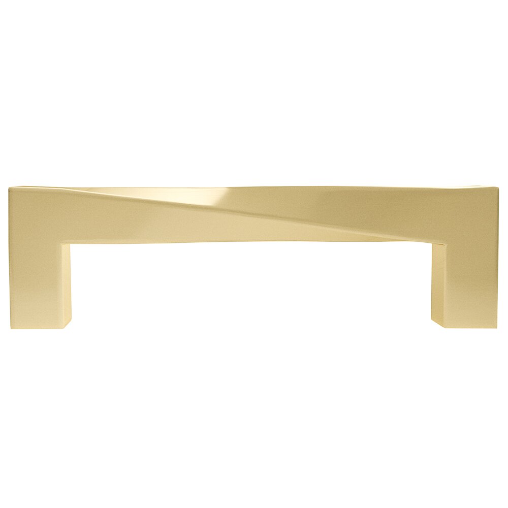 3-3/4" (96mm) Centers Cabinet Pull in Satin Brass