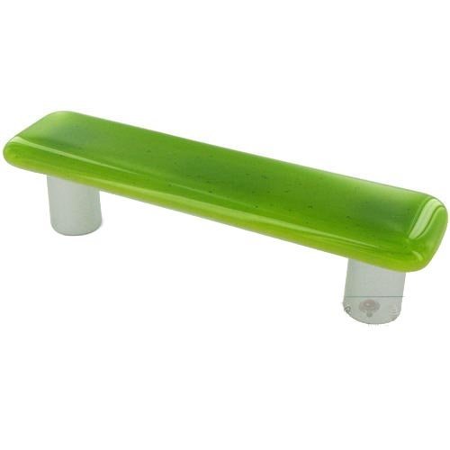 3" Centers Handle in Spring Green with Aluminum base