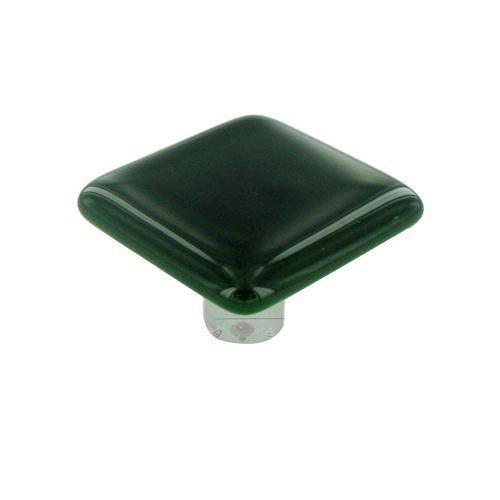 1 1/2" Knob in Kelly Green with Black base