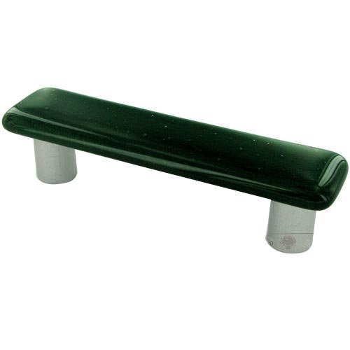 3" Centers Handle in Metallic Green with Aluminum base