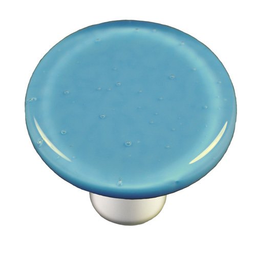 1 1/2" Diameter Knob in Egyptian Blue with Black base