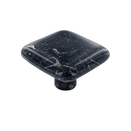 1 1/2" Knob in Fractures Slate with Black base