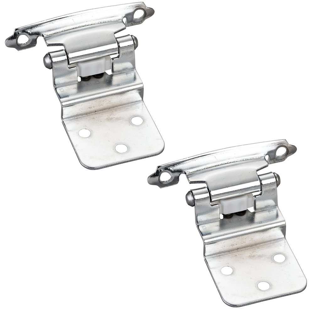 3/8 Inset Hinge in Polished Chrome (PAIR)