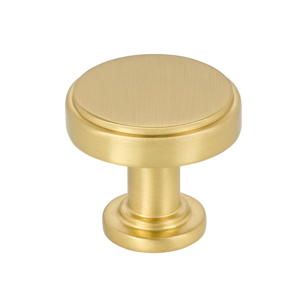 1-1/4" Diameter Knob in Brushed Gold