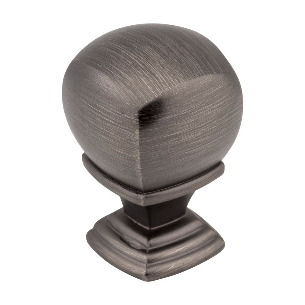 7/8" Overall Length Cabinet Knob in Brushed Pewter