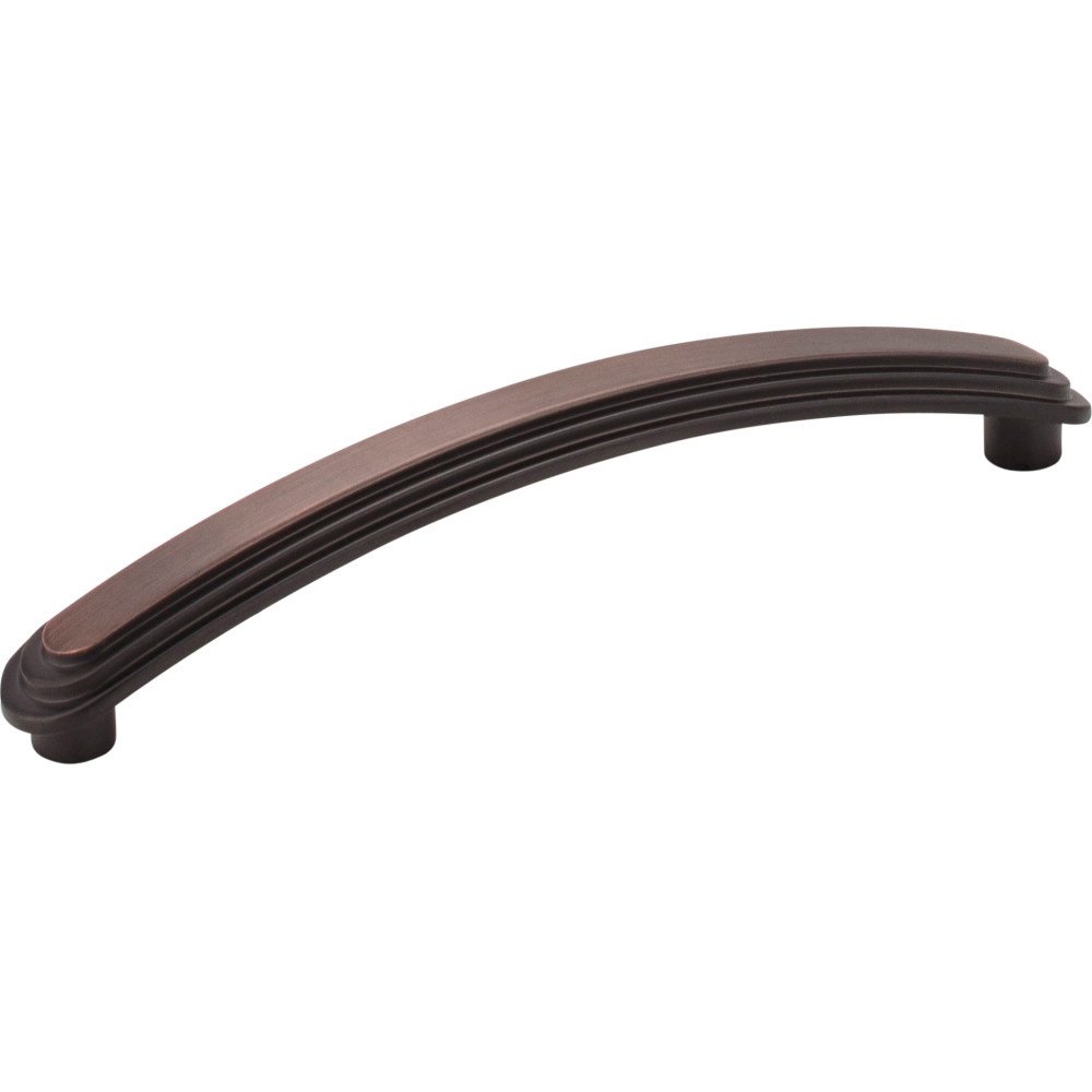 5 3/4" Overall Length Stepped Rounded Cabinet Pull in Brushed Oil Rubbed Bronze