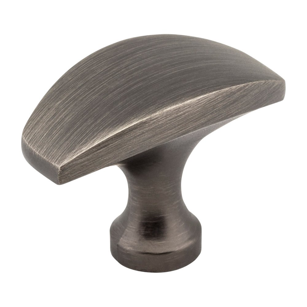 1 1/2" Overall Length Cabinet Knob in Brushed Pewter