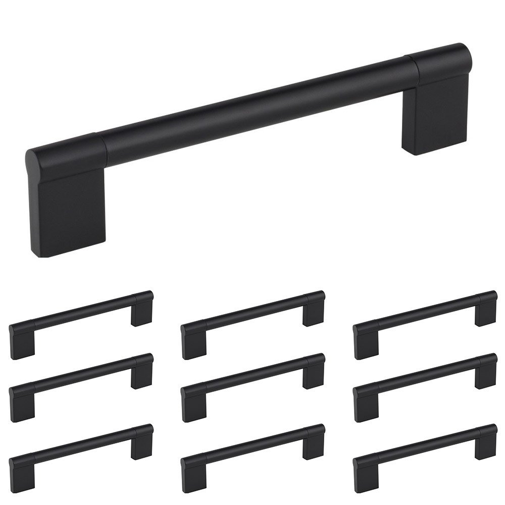 10 Pack of 6 1/4" Centers Handle in Matte Black